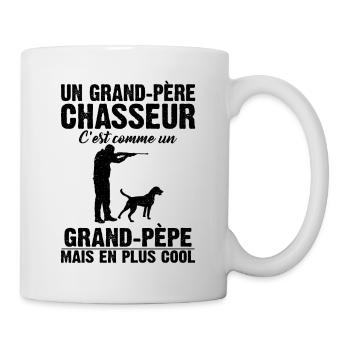Grand-père Chasseur Anniversaire Cadeau Cool Noël - Mug blanc - blanc - Droite
