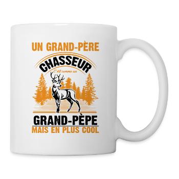 Grand-père Chasseur Chasser Cadeau Fête Des Pères - Mug blanc - blanc - Droite