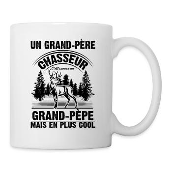 Grand-père Chasseur Chasser Cadeau Fête Des Pères - Mug blanc - blanc - Droite