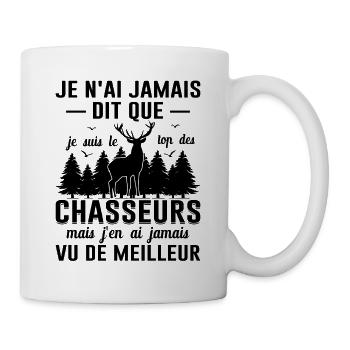 Chasser Fête Des Pères Idée Cadeau Papa Noël Cerf - Mug blanc - blanc - Droite