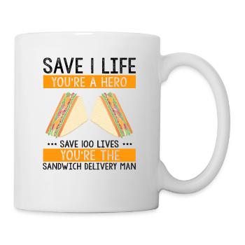Food Makers Grill BBQ Sandwich Grill Maître - Mug blanc - blanc - Droite
