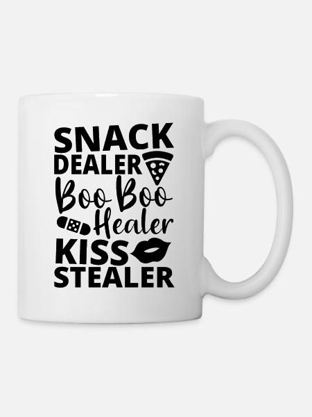 Mama Mutter Küsse Dieb - Tasse - Weiß