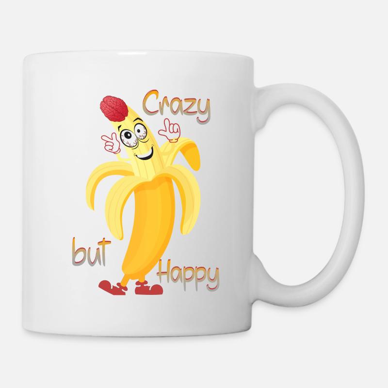 Lustige Banane - Tasse - Weiß