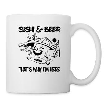 Sushi & Beer C’est pourquoi je suis ici - Sushi Fan - Mug blanc - blanc - Droite