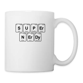 Éléments de tableau périodique super nerdy - Mug blanc - blanc - Droite