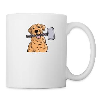 Labrathor Labrador Retriever Golden Retriever - Mug blanc - blanc - Droite