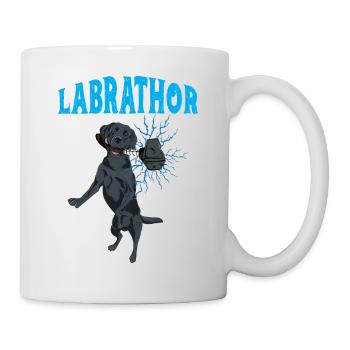Labrathor Labrador Retriever Golden Retriever - Mug blanc - blanc - Droite