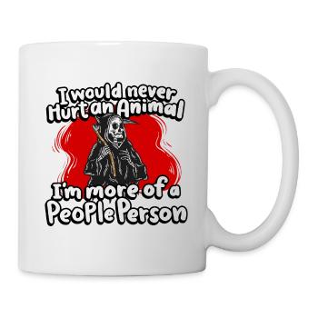 Je ne ferais jamais de mal à un animal, je suis plus susceptible - Mug blanc - blanc - Droite