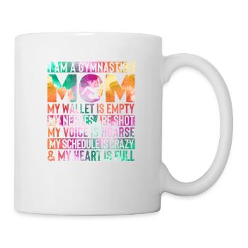 Maman sportive fierté Je suis une maman gymnastique - Mug blanc - blanc - Droite