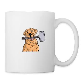 Labrathor Labrador Retriever Golden Retriever - Mug blanc - blanc - Droite