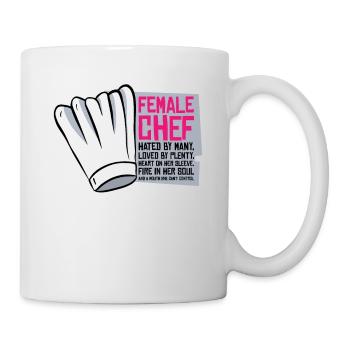 Female Chef Cooking Meals Food Lover - Mug - white - Right
