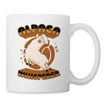 Alpaca Whisperer Huacaya Lama Pako Éleveur - Mug blanc - blanc - Droite