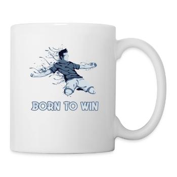 Born To Win Dieu du football Joueur de football - Mug blanc - blanc - Droite