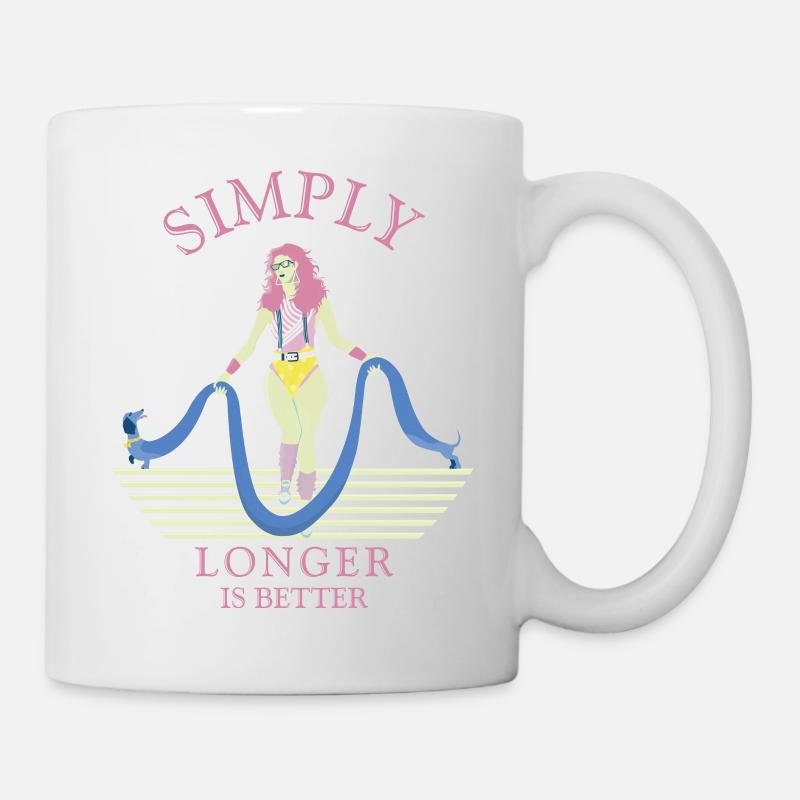 Simply longer is better. - Mug - white