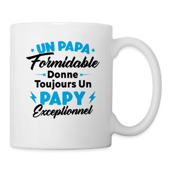Cadeau pour grand-père - Un papy exceptionnel - Mug blanc - blanc - Droite