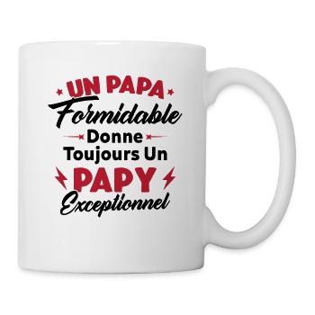 Cadeau pour grand-père - Un papy exceptionnel - Mug blanc - blanc - Droite