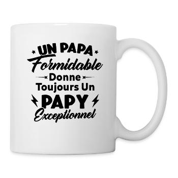 Cadeau pour grand-père - Un papy exceptionnel - Mug blanc - blanc - Droite