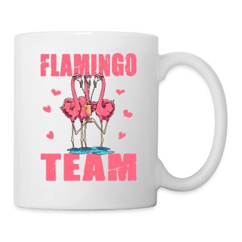 Flamingo Team - Tasse - Weiß - Rechts