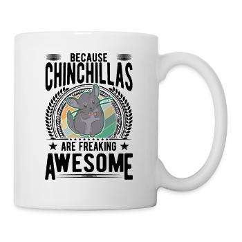 Parce que les chinchillas sont impressionnants - Mug blanc - blanc - Droite