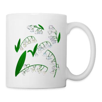Lilies of the valley - Mug - white - Right