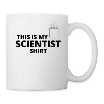 Ma chemise de scientifique - Mug blanc - blanc - Droite