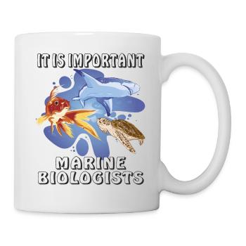 IL EST IMPORTANT QUE LES BIOLOGISTES MARINS - Mug blanc - blanc - Droite