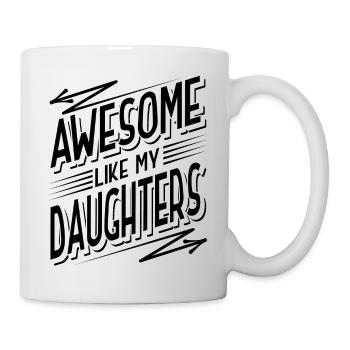 Parents Mère Père de filles Filles - Mug blanc - blanc - Droite