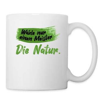Lustiger Maler Spruch Malerei Kunstschüler Natur - Tasse - Weiß - Rechts