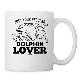 J’adore les dauphins - Mug blanc - blanc - Droite