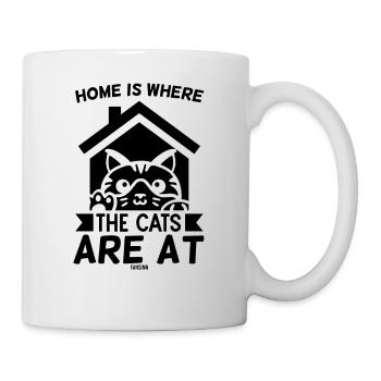 Tierheim Katze Katzenfreund Geschenk - Tasse - Weiß - Rechts