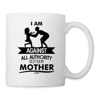 Familie Mutter Spruch Gecshenk - Tasse - Weiß - Rechts