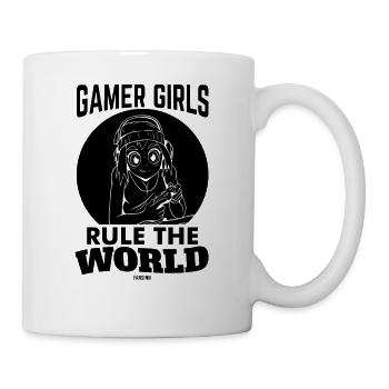 Girls Gaming Online Internet Gaming - Mug - white - Right
