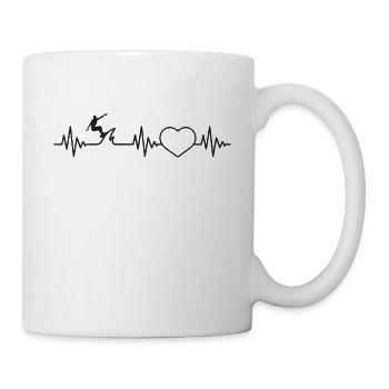 Surfboard Surfer Wellenreiten Wassersurfer - Tasse - Weiß - Rechts