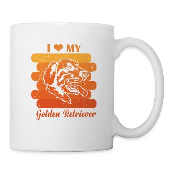J’adore mon goldon retriever - Mug blanc - blanc - Droite