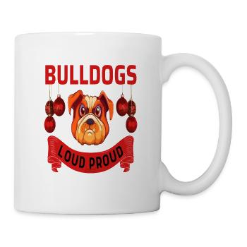 bouledogues forts fiers - Mug blanc - blanc - Droite