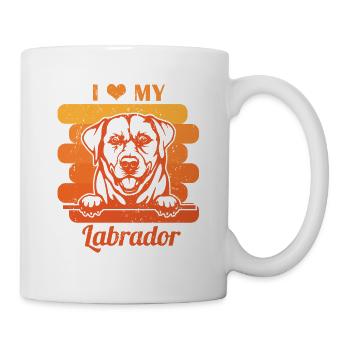 J’adore mon labrador - Mug blanc - blanc - Droite