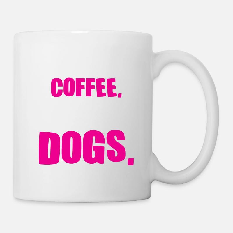 week-ends café chiens - Mug blanc - blanc