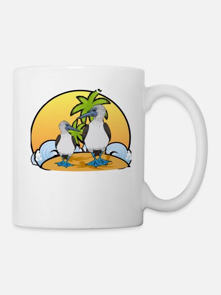 Oiseaux de mer Boobies - Mug blanc - blanc