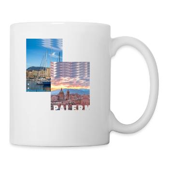 Palermo Italy City Skyline Home Love - Mug - white - Right