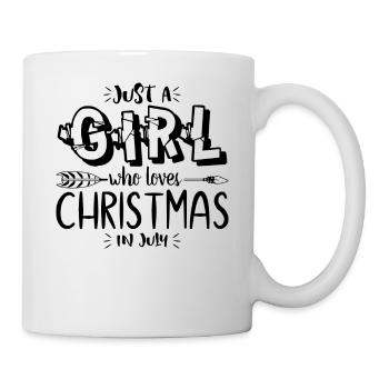 La Fille, Noël en juillet - Mug blanc - blanc - Droite