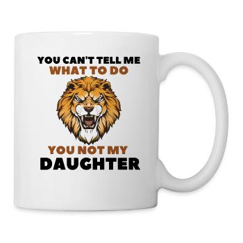Dicton amusant sur le cadeau de fille pour hommes - Mug blanc - blanc - Droite