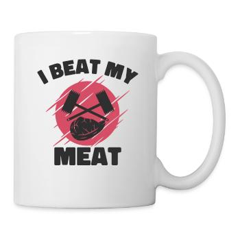 Chefkoch Kulinarisch Fleischliebhaber Kochen - Tasse - Weiß - Rechts