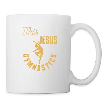 Gymnaste chrétienne Cette fille court sur - Mug blanc - blanc - Droite