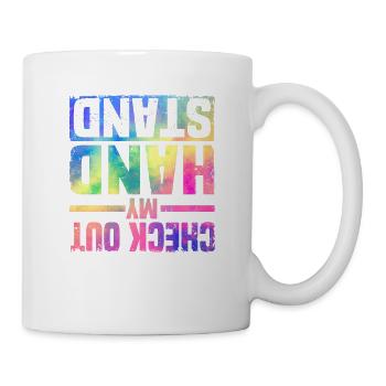 Funny Gymnastics Humor Turner Check Out My - Mug - white - Right