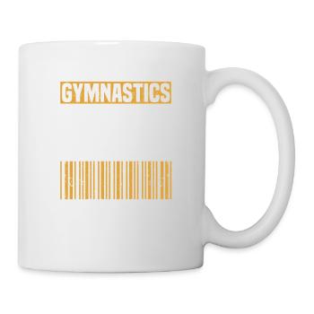 Gymnastics father scan for payment funny - Mug - white - Right
