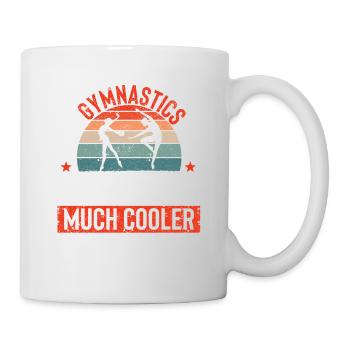 Funny Gymnasts Daddy Father's Day Sports I'm a - Mug - white - Right