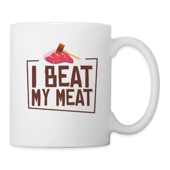 Chefkoch Kulinarisch Fleischliebhaber Kochen - Tasse - Weiß - Rechts