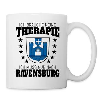 Ravensburg Therapie Ravensburger Oberschwaben - Tasse - Weiß - Rechts