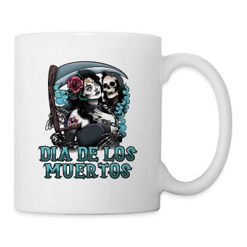 Dia De Los Muerte Halloween Clothes Hallowenn Tea - Mug - white - Right