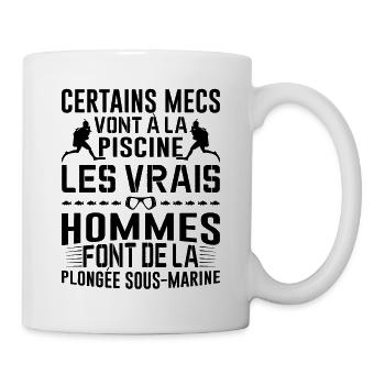 La Plongée Sous-marine Mer Idée Cadeau Poisson Eau - Mug blanc - blanc - Droite